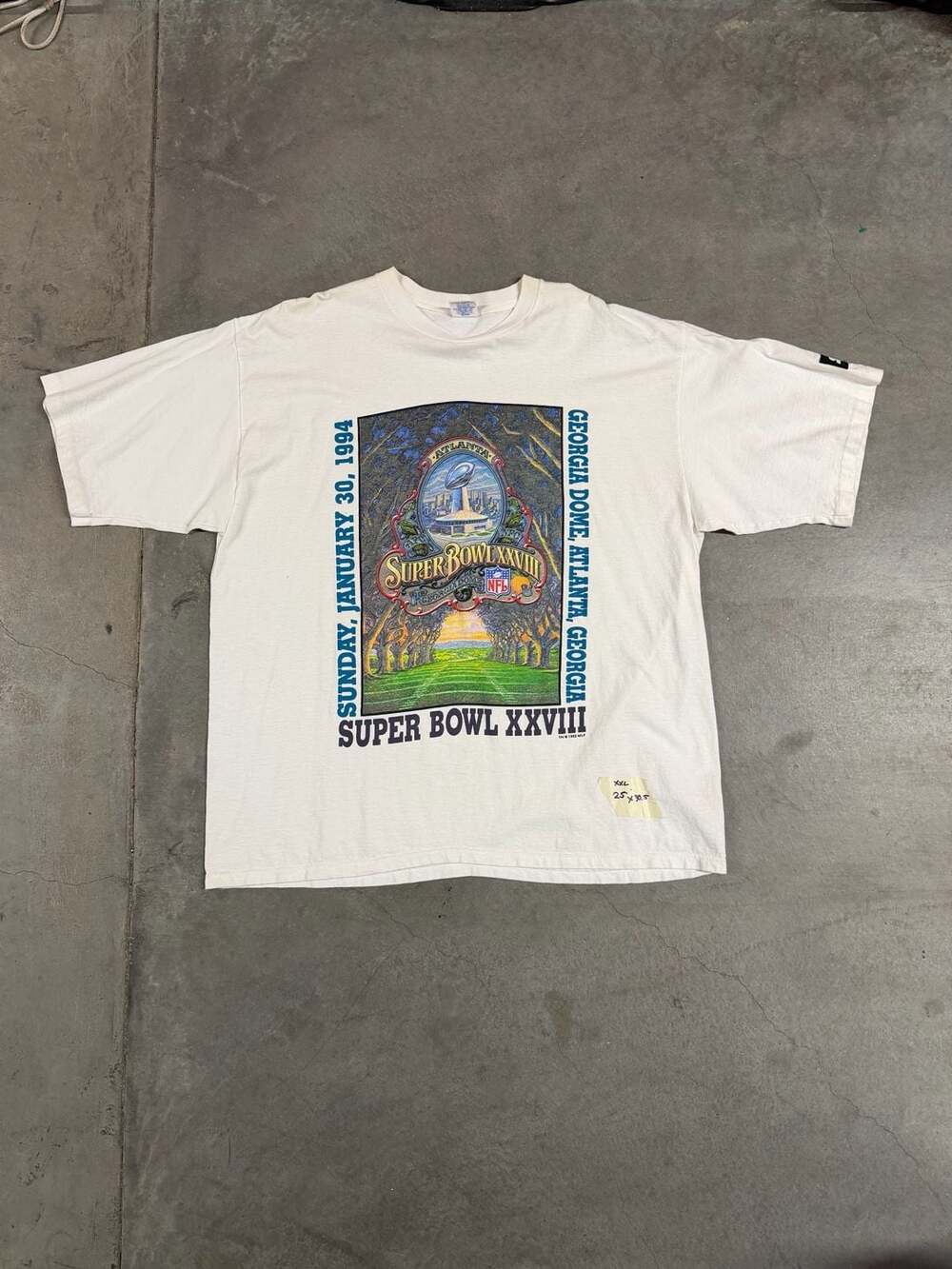 Vintage 1994 Starter Super Bowl T-Shirt XXL Georgia Dome